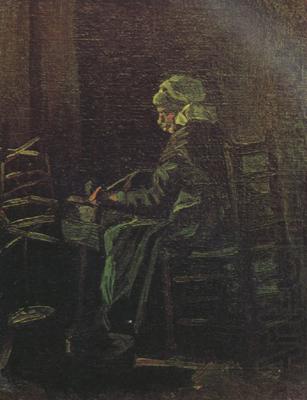 Vincent Van Gogh Peasant Woman at the Spinning Wheel (nn04) china oil painting image